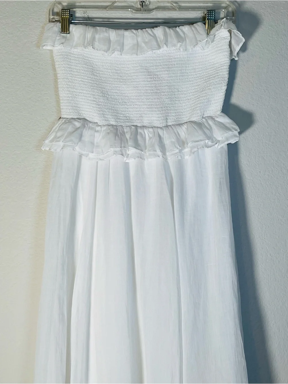 J. Crew NWT Ravenna Dress Size XS Maxi Ramie White